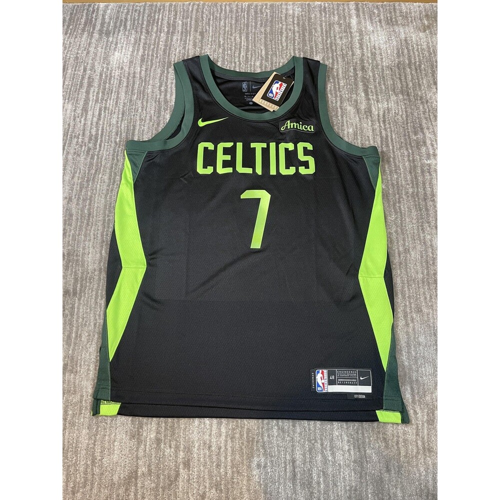 Boston Celtics Jersey Mens Large City Edition NBA Basketball Jaylen Brown Nike